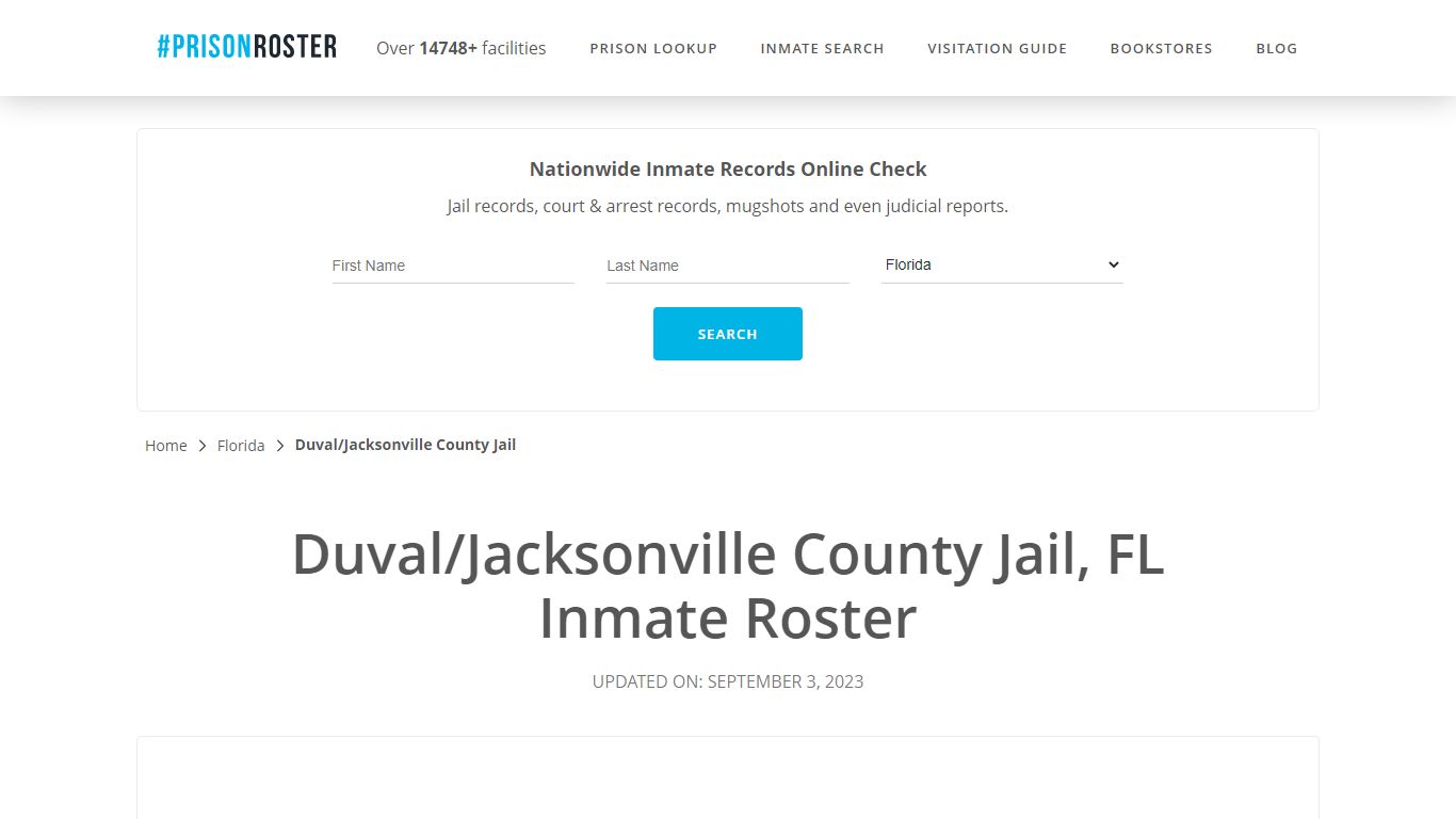 Duval/Jacksonville County Jail, FL Inmate Roster - Prisonroster